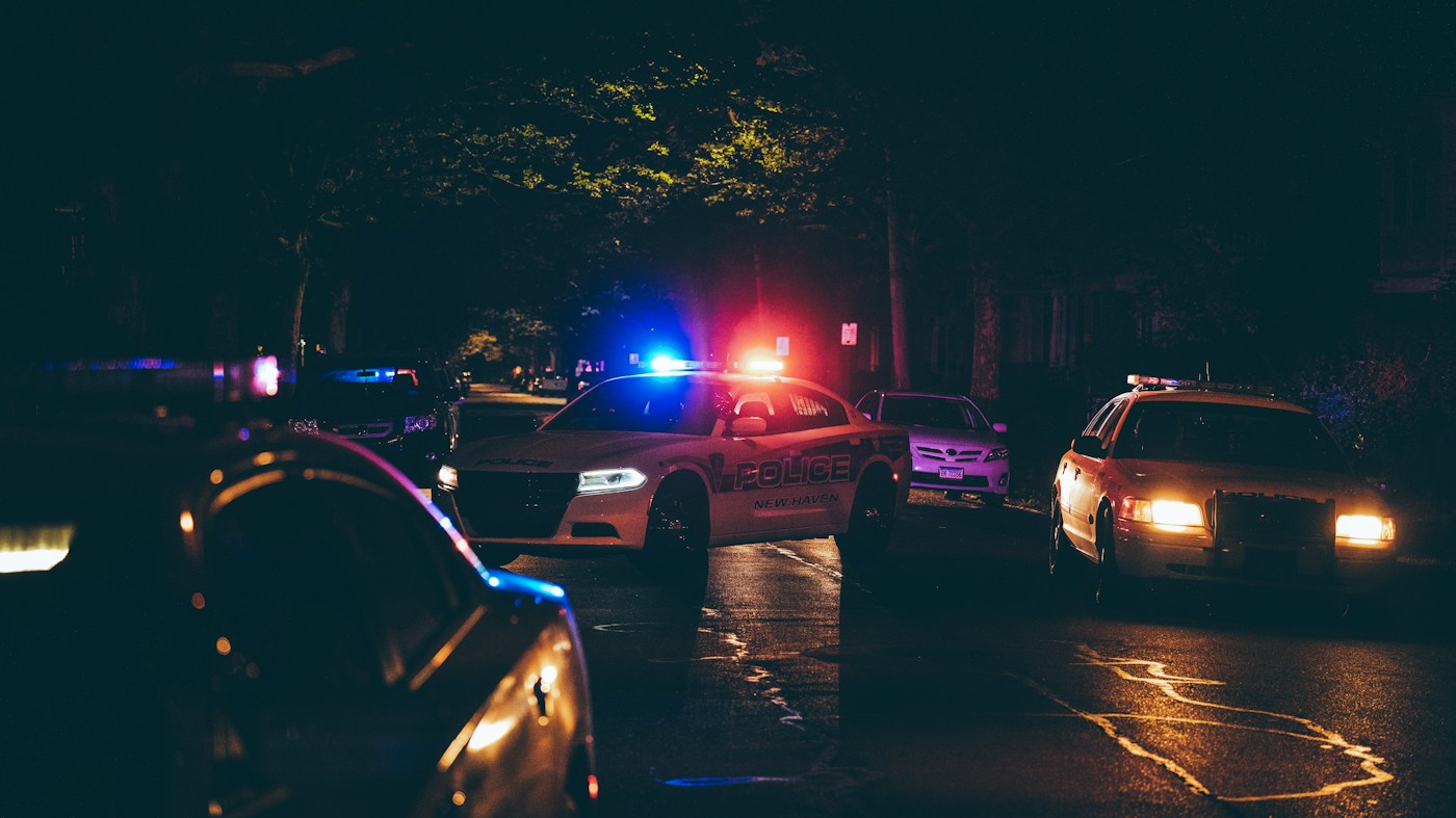 Generic police vehicles; not the incident described